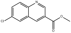 6-氯喹啉-3-羧酸甲酯 结构式