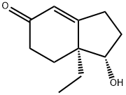 5H-茚-5-酮,7Α-乙基-1,2,3,6,7,7A-六氢-1-羟基-,(1S,7AS)- 结构式