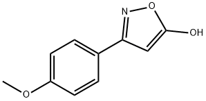 3-(4-甲氧基苯基)-5-羟基异噁唑 结构式