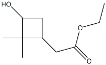 ethyl 2-(3-hydroxy-2,2-dimethylcyclobutyl)acetate 结构式