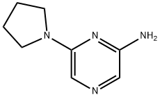 2-Amino-6-(pyrrolidino)pyrazine 结构式