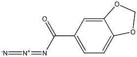 (3,4-METHYLENEDIOXY)BENZOYL AZIDE 结构式