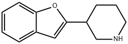 3-(1-benzofuran-2-yl)piperidine 结构式