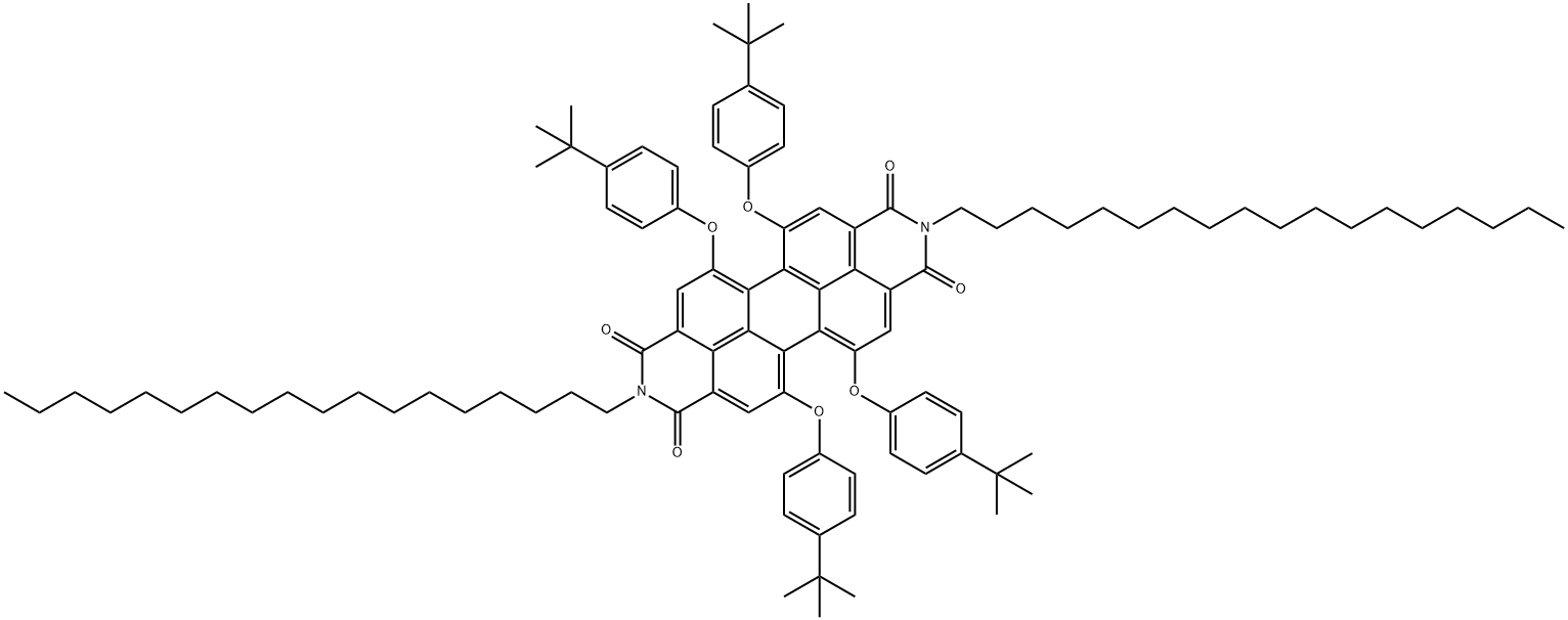 18碳苝红,荧光染料LUMAOGEN-F RDE 300替代品 结构式