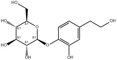 Hydroxytyrosol 4-O-glucoside 结构式