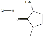 (R)-3-氨基-1-甲基吡咯烷-2-酮盐酸盐 结构式