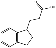 3-(2,3-dihydro-1H-inden-1-yl)propanoic acid 结构式