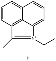 1-乙基-2-甲基苯并[CD]吲哚-1-碘化物 结构式