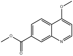 7-Quinolinecarboxylic acid, 4-methoxy-, methyl ester 结构式