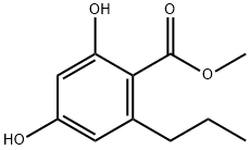 2,4-二羟基-6-丙基-苯甲酸甲酯 结构式