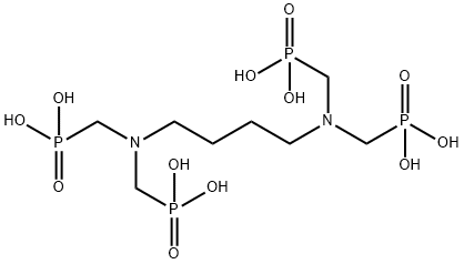 1,4-diaminobutane-N,N,N',N'-tetrakis(methanephosphonic acid) 结构式