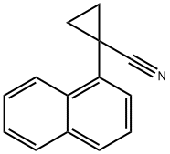 1-(1-萘基)环丙烷甲腈 结构式