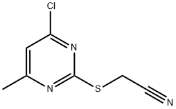 Acetonitrile, 2-[(4-chloro-6-methyl-2-pyrimidinyl)thio]- 结构式