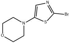 2-Bromo-5-morpholinothiazole 结构式