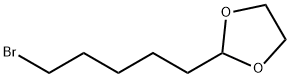 2-(5-溴戊基)-1,3-二氧戊环 结构式