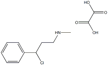 3-chloro-N-methyl-3-phenylpropan-1-amine Oxalate 结构式