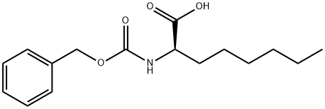 Octanoic acid, 2-[[(phenylmethoxy)carbonyl]amino]-, (2R)- 结构式