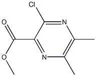 3-氯-5,6-二甲基吡嗪-2-羧酸甲酯 结构式