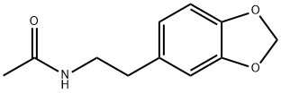 N-[2-(3,4-methylenedioxyphenyl)ethyl]acetamide 结构式