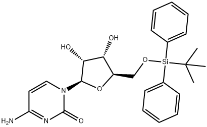5'-O-(tert-butyldiphenylsilyl)cytidine 结构式
