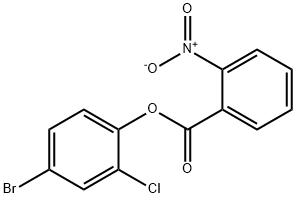 4-bromo-2-chlorophenyl 2-nitrobenzoate 结构式