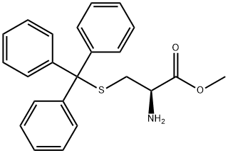 L-Cysteine, S-(triphenylmethyl)-, methyl ester 结构式