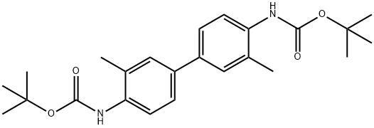 tert-butyl N-(4'-{[(tert-butoxy)carbonyl]amino}-3,3'-dimethyl-[1,1'-biphenyl]-4-yl)carbamate 结构式