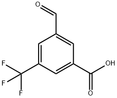 3-FORMYL-5-(TRIFLUOROMETHYL)BENZOIC ACID 结构式