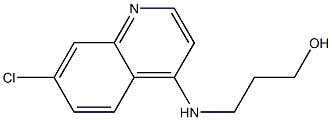 3-[(7-chloroquinolin-4-yl)amino]propan-1-ol 结构式