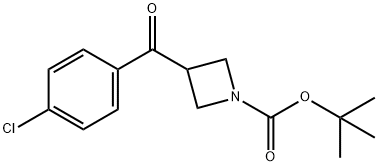 tert-butyl 3-(4-chlorobenzoyl)azetidine-1-carboxylate 结构式