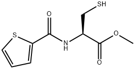 N-(2-Thienylcarbonyl)-L-Cysteine Methyl Ester 结构式