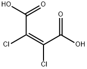 2-Butenedioic acid, 2,3-dichloro-, (2Z)- 结构式