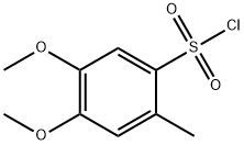 4,5-二甲氧基-2-甲基苯-1-磺酰氯化 结构式