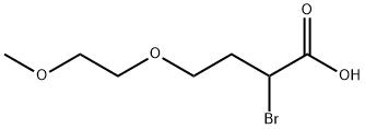 2-BROMO-4-(2-METHOXYETHOXY)BUTANOIC ACID 结构式
