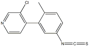 3-(3-chloro(4-pyridyl))-4-methylbenzeneisothiocyanate 结构式