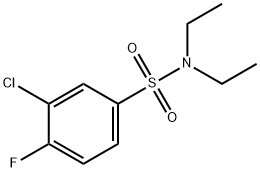 3-chloro-N,N-diethyl-4-fluorobenzenesulfonamide 结构式