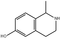 6-羟基-1-甲基-1,2,3,4-四氢异喹啉 结构式
