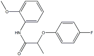 2-(4-fluorophenoxy)-N-(2-methoxyphenyl)propanamide 结构式