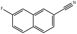 7-fluoro-2-cyano-naphthalene 结构式