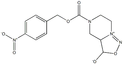 5-(((4-硝基苄基)氧)羰基)-3,3A,4,5,6,7-六氢-[1,2,3]噁二唑并[3,4-A]吡嗪-8-三甲酸鎓盐 结构式