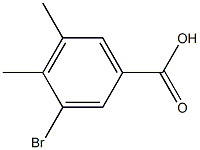 3-溴-4,5-二甲基苯甲酸 结构式