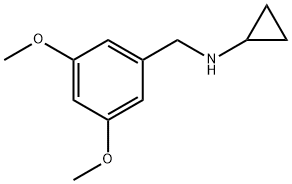 N-(3,5-DIMETHOXYBENZYL)CYCLOPROPANAMINE 结构式