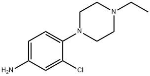 3-chloro-4-(4-ethylpiperazin-1-yl)aniline 结构式
