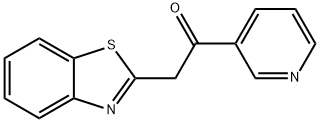 2-(1,3-benzothiazol-2-yl)-1-pyridin-3-ylethanone 结构式