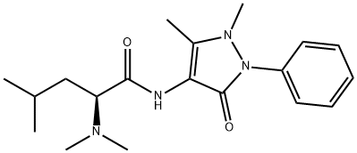 N,N-Dimethyl-L-Leucine-4-Antipyrineamide 结构式