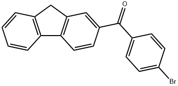 (4-bromophenyl)(9H-fluoren-2-yl)methanone 结构式