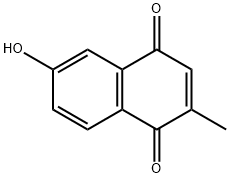 1,4-Naphthalenedione, 6-hydroxy-2-methyl- 结构式