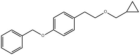 1-(benzyloxy)-4-[2-(cyclopropylmethoxy)ethyl]benzene 结构式