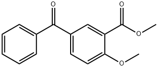 5-benzoyl-2-methoxy-benzoic acid methyl ester 结构式