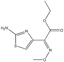 2-(2-氨基噻唑-4-基)-2-(甲氧基亚氨基)乙酸乙酯 结构式